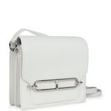 Hermes Mini Roulis White Evercolor Palladium Hardware