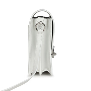 Hermes Mini Roulis White Evercolor Palladium Hardware