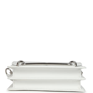 Hermes Mini Roulis White Evercolor Palladium Hardware