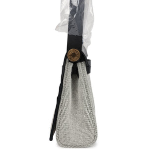 Hermes Herbag Zip 20 Mini Ecru and Black Toile H Canvas and Black Vache Hunter Gold Hardware