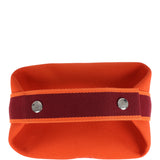 Hermes Bride A Brac Carre Case PM Feu Canvas Palladium Hardware