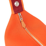 Hermes Bride A Brac Carre Case PM Feu Canvas Palladium Hardware