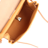 Hermes Herbag Zip 20 Mini Naturel Sable Toile Militaire Canvas and Vache Hunter Palladium Hardware