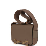 Hermes Geta Etoupe Chevre Mysore Gold Hardware