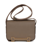 Hermes Geta Etoupe Chevre Mysore Gold Hardware