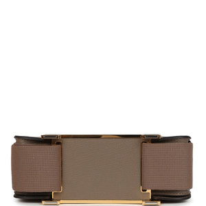 Hermes Geta Etoupe Chevre Mysore Gold Hardware