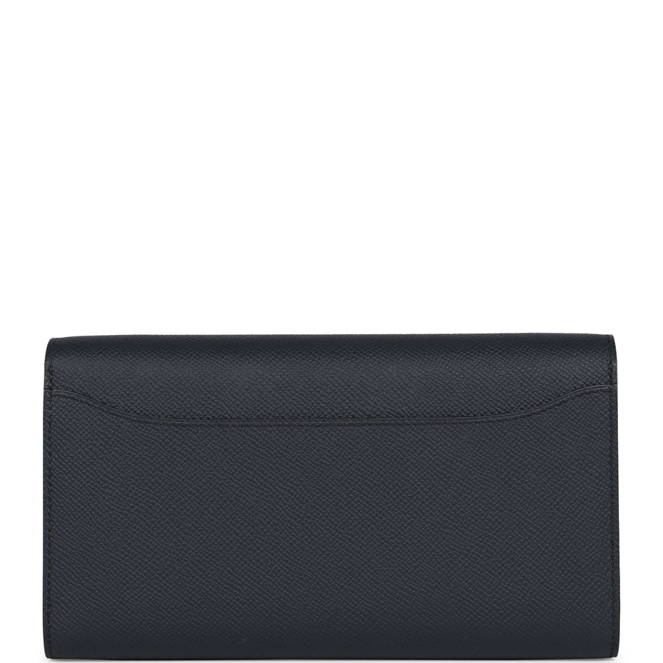 Hermes Constance To Go Wallet Bleu Indigo Epsom Gold Hardware