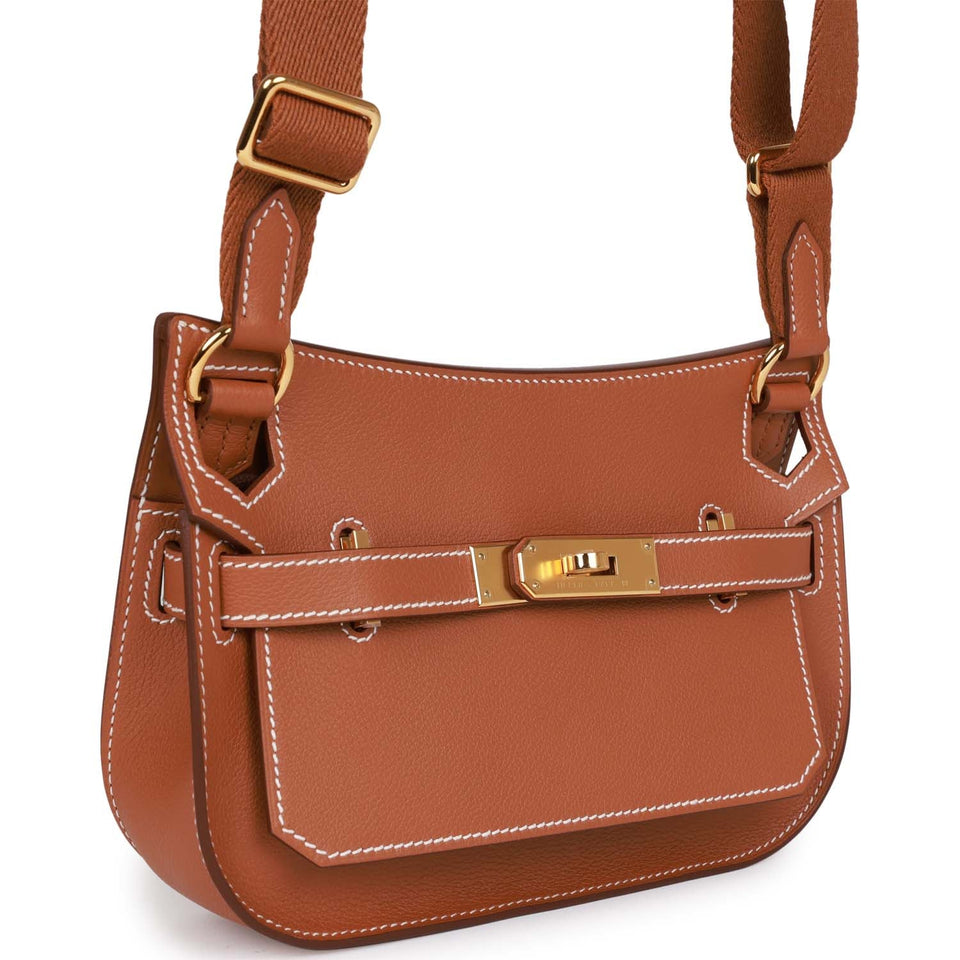 Hermes Jypsiere Mini Gold Evercolor Gold Hardware