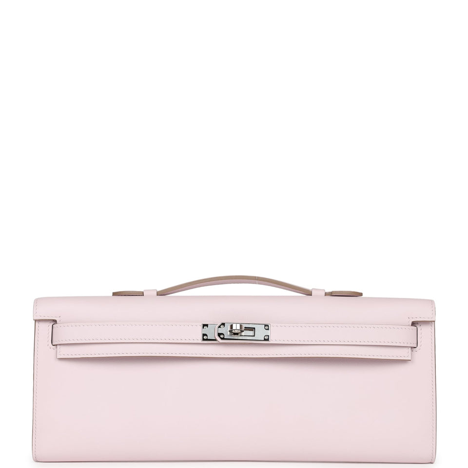 Hermes Kelly Cut Mauve Pale Swift Palladium Hardware