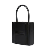 Hermes Mini Cadena Lock Bag Black Box Calf Gold Hardware