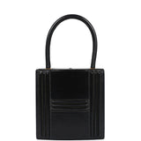 Hermes Mini Cadena Lock Bag Black Box Calf Gold Hardware