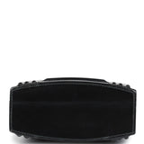 Hermes Mini Cadena Lock Bag Black Box Calf Gold Hardware