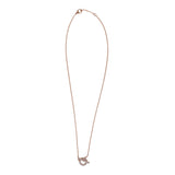 Hermes 18k Rose Gold San Coloris Diamond Finesse Pendant Necklace