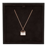 Hermes 18k Rose Gold Diamond Kelly Amulettes Pendant Necklace