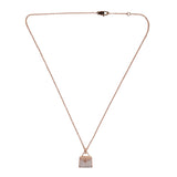 Hermes 18k Rose Gold Diamond Kelly Amulettes Pendant Necklace