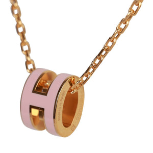 Hermes Rose Dragee Mini Pop H Pendant Necklace