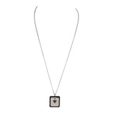 Hermes As De Coeur Pendant Black Swift Palladium Hardware