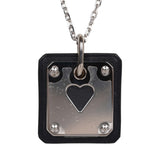 Hermes As De Coeur Pendant Black Swift Palladium Hardware