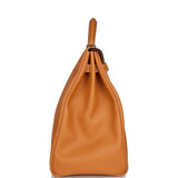 Hermes Kelly Relax Voyage 50 Toffee Togo Palladium Hardware