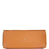 Hermes Kelly Relax Voyage 50 Toffee Togo Palladium Hardware