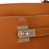 Hermes Kelly Relax Voyage 50 Toffee Togo Palladium Hardware