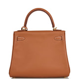 Hermes Kelly Retourne 25 Gold Swift Gold Hardware