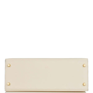 Hermes Special Order (HSS) Kelly Sellier 28 Nata Verso Epsom Brushed Gold Hardware