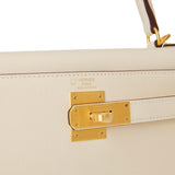 Hermes Special Order (HSS) Kelly Sellier 28 Nata Verso Epsom Brushed Gold Hardware