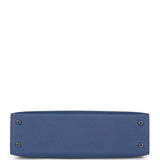 Hermes Kelly Sellier 20 Bleu Brighton Verso Chevre Palladium Hardware