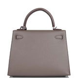 Hermes Kelly Sellier 25 Etain Epsom Palladium Hardware