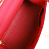 Hermes Kelly Sellier 28 Rose Extreme Epsom Gold Hardware