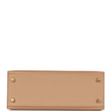 Hermes Kelly Sellier 25 Chai Epsom Gold Hardware