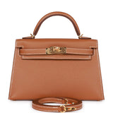 Hermes Kelly Sellier 20 Gold Epsom Gold Hardware