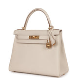 Hermes Kelly Retourne 28 Craie Togo Gold Hardware