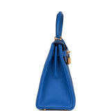 Hermes Kelly Retourne 28 Bleu France Togo Gold Hardware