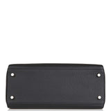 Hermes Kelly Retourne 28 Black Togo Palladium Hardware