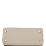 Hermes Kelly Retourne 25 Gris Perle Swift Gold Hardware
