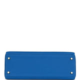 Hermes Special Order (HSS) Kelly Retourne 32 Bleu Royal Verso Togo Permabrass Hardware