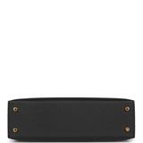 Hermes Kelly 20 Black Epsom Sellier Gold Hardware