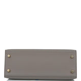 Hermes Kelly Sellier 25 Etain Epsom Gold Hardware