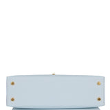 Hermes Kelly Sellier 20 Bleu Brume Chevre Gold Hardware