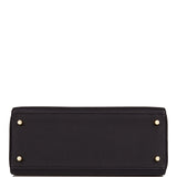 Hermes Kelly Retourne 28 Black Togo Gold Hardware