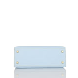 Hermes Kelly Sellier 25 Bleu Brume Epsom Gold Hardware