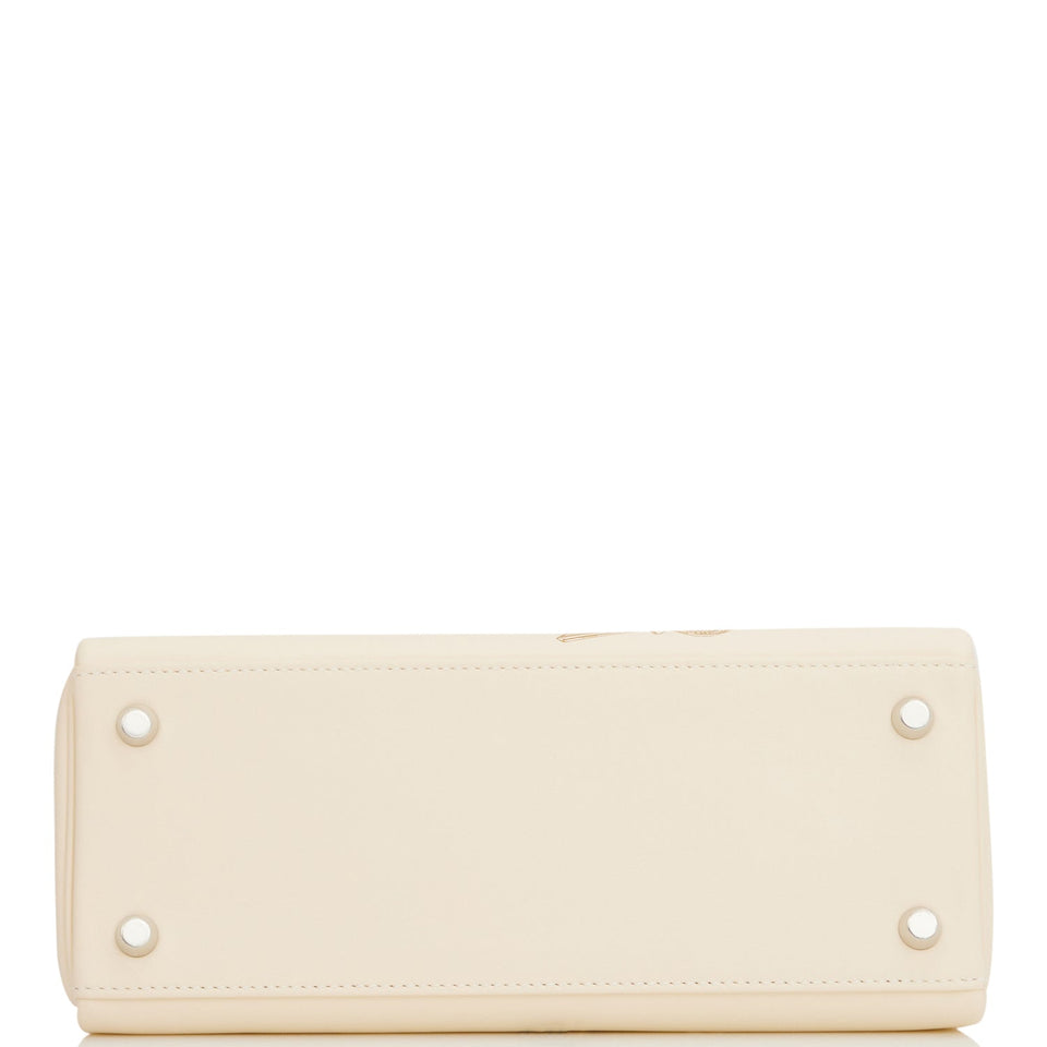 Hermes Kelly Retourne 25 In & Out Nata Swift Palladium Hardware