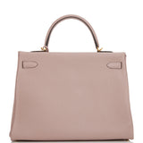 Hermes Kelly Retourne 32 Glycine Clemence Gold Hardware