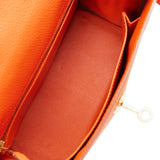 Hermes Kelly Retourne 25 Feu Togo Gold Hardware
