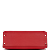 Hermes Kelly Mou 32 Vermillion Togo Palladium Hardware