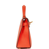 Hermes Kelly Sellier 20 Feu Chevre Gold Hardware