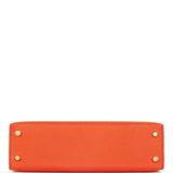 Hermes Kelly Sellier 20 Feu Chevre Gold Hardware