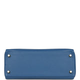 Hermes Kelly Retourne 28 Bleu Agate Evercolor Gold Hardware